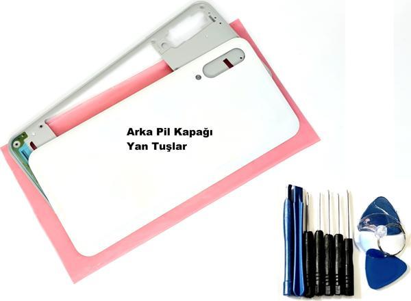 Tkgz Samsung Galaxy A50S (A507) FULL ORJ KASA Arka Pil Batarya Kapağı (TAMİR SETİ) BEYAZ - Image 1