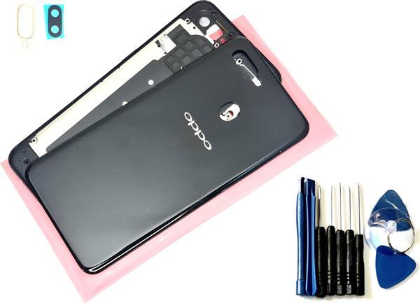Tkgz Oppo A5S KASA Arka Pil Batarya Kapağı (TAMİR SETİ) SİYAH - Image 1