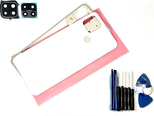 Tkgz Oppo A15 A15S Full KASA Arka Pil Kapağı (TAMİR SETİ) BEYAZ - Image 1