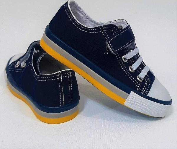 Fiyra 9002 Lacivert Keten Sneaker Cırtlı Çocuk Spor Ayakkabı - Image 1