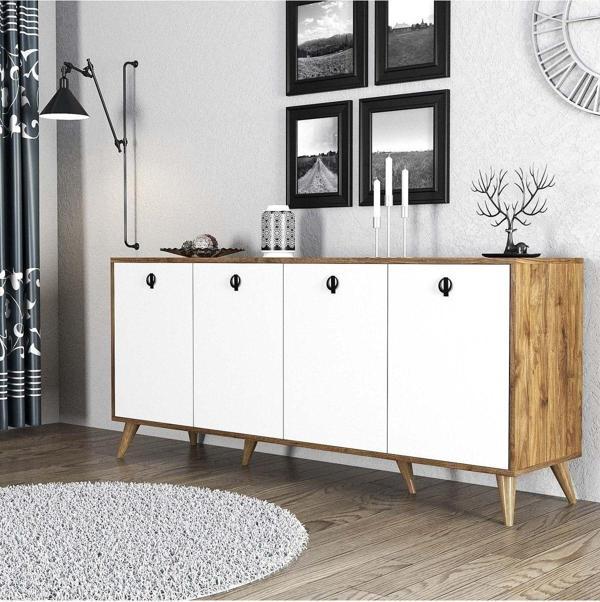 Mezza 1612 Elite 180 Cm Modern Konsol Amalfi-Beyaz - Image 1