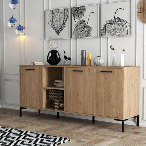 Mezza 1636 Aurora 180 Cm (Metal Ayakli) Modern Konsol Sepet - Image 1