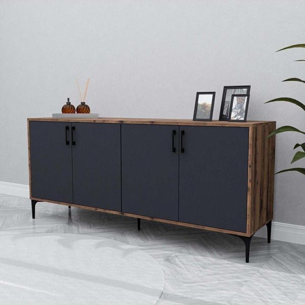Mezza 1662 Ares Modern Konsol 180 Cm Hat - Antrasit - Image 1