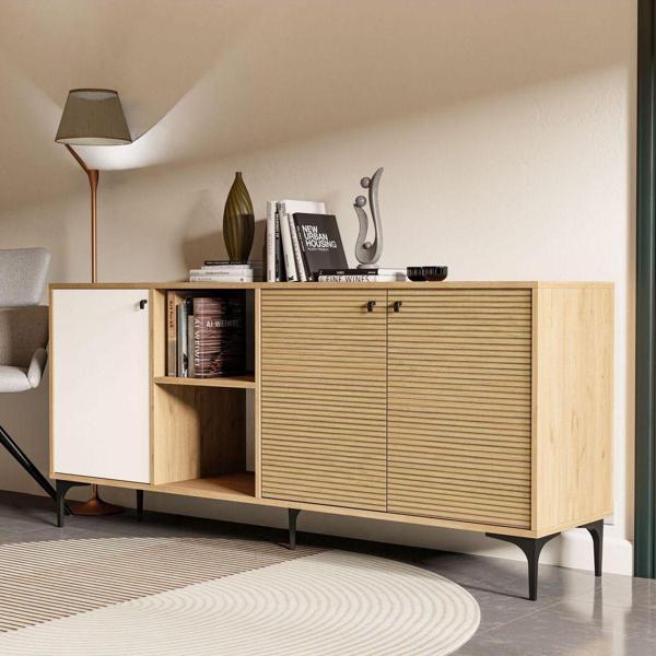 Mezza 1686 Vision Modern Konsol 180 Cm Sepet - Yunus - Beyaz - Image 1