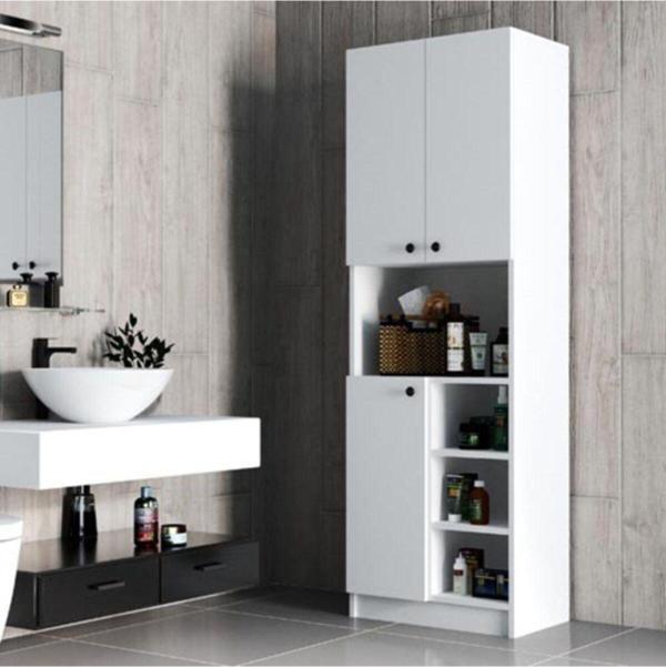 Mezza 3000 Order 60X180 Banyo Dolabı Çok Amaçlı Dolap Beyaz - Image 1