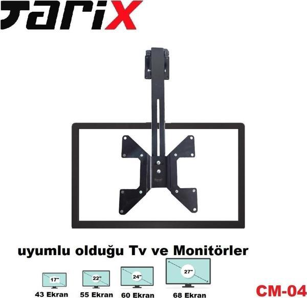 Tarix CM-04  Eğimli Tavan Askı Aparatı 17"-32" - Image 1