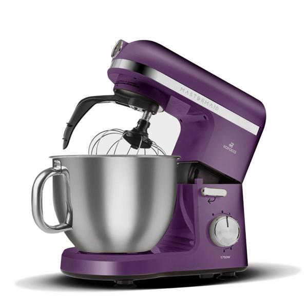 Karaca Mastermaid Chef Pro Çift Kollu Hamur Yoğurma Makinesi  Grape Purple 1750W 5L - Image 1