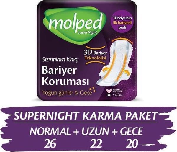 Molped Supernight Süper Ekonomik Karma Paket 68 Adet - Image 1
