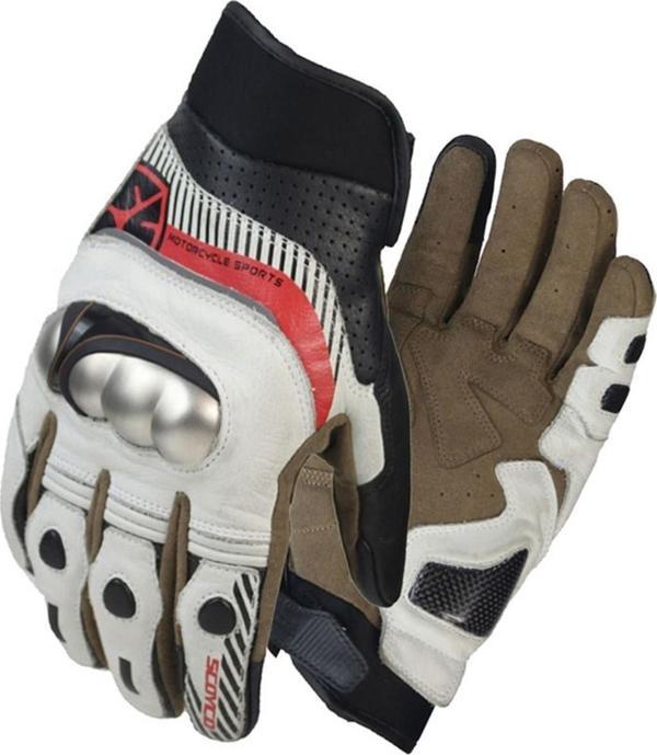 Scoyco MC60 Deri Kevlar Kaplama Dokunmatik Motosiklet Eldiveni - Image 1