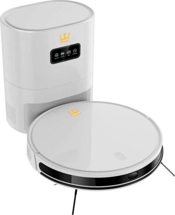 Yeni Nesil Hpl 13 Çöp Kovalı Robot Süpürge - Beyaz - Image 1