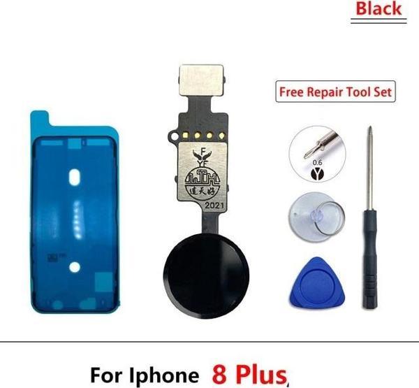 Tkgz iphone 8 PLUS home tuşu Toz Batnı Tamir seti Tıkım SİYAH - Image 1