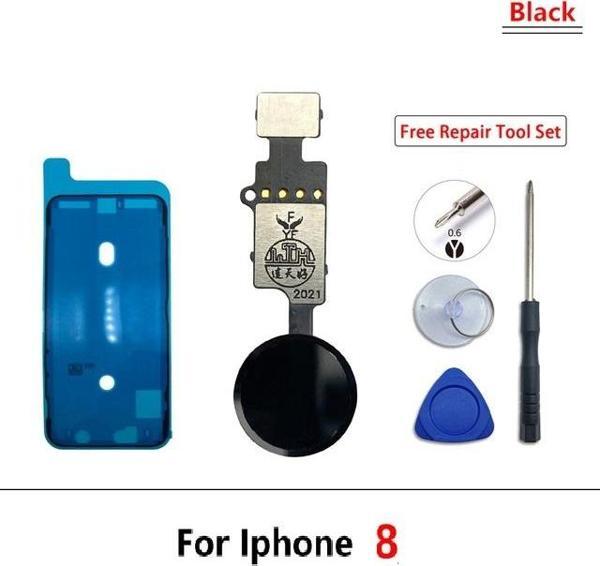 Tkgz iphone 8 home tuşu Toz Batnı Tamir seti Tıkım SİYAH - Image 1