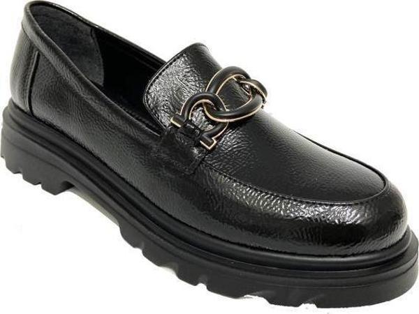 Fancy 113-24 Rugan Deri Loafer Tokalı Kadın Ayakkabı - Image 1