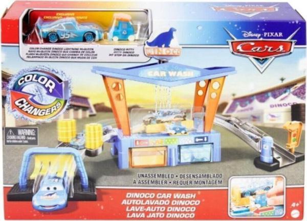 CARS Disney Pixar Renk Değiştiren Dinoco Araba Yıkama Oyun Seti GTK91 - Image 1