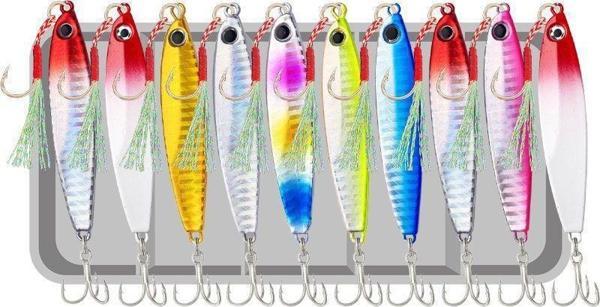 Valkyrie 10 Adet 10gr 4.8cm Kutulu Metal Rapala Jig Seti Balık Olta Yemi İspanyol Oltası - Image 1
