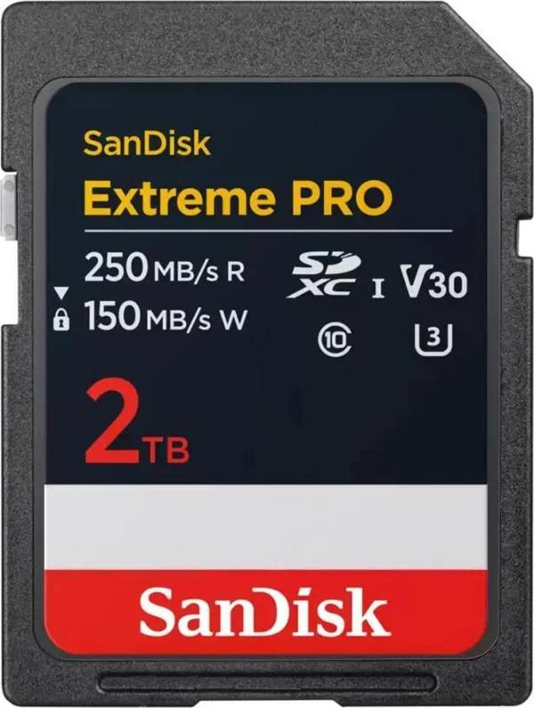 SanDisk Extreme Pro 2TB 250/150MB/s SDXC V30 UHS-I U3 Hafıza Kartı SDSDXXD-2T00-GN4IN - Image 1