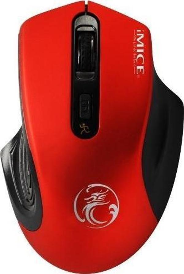 Valkyrie imice 2000dpi Kablosuz Sessiz Silent Mouse Kırmızı - Image 1