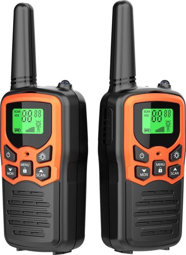 Valkyrie T5 2 Adet Şarjlı Bataryalı Telsiz Seti Walkie Talkie Vox El Telsizi 2li Paket - Image 1