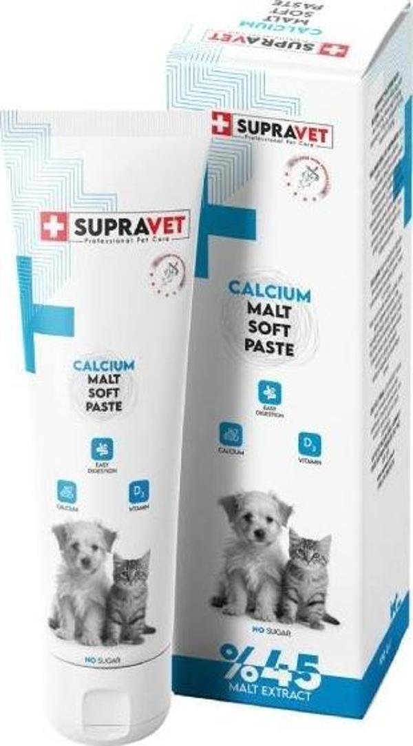 Supravet Calcium Kedi ve Köpekler için Kalsiyum Malt Paste 100 Gr - Image 1