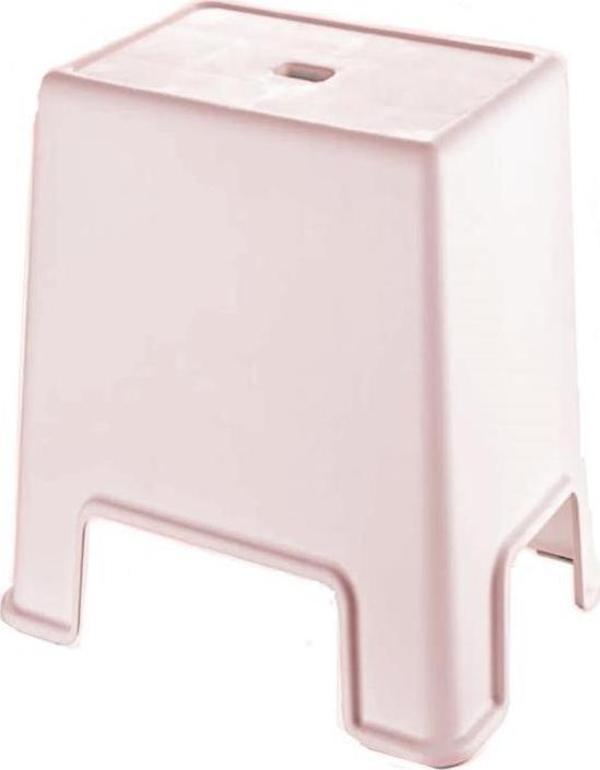Geseus  Büyük Boy Banyo Taburesi Çok amaçlı Tabure-129-Pudra - Image 1