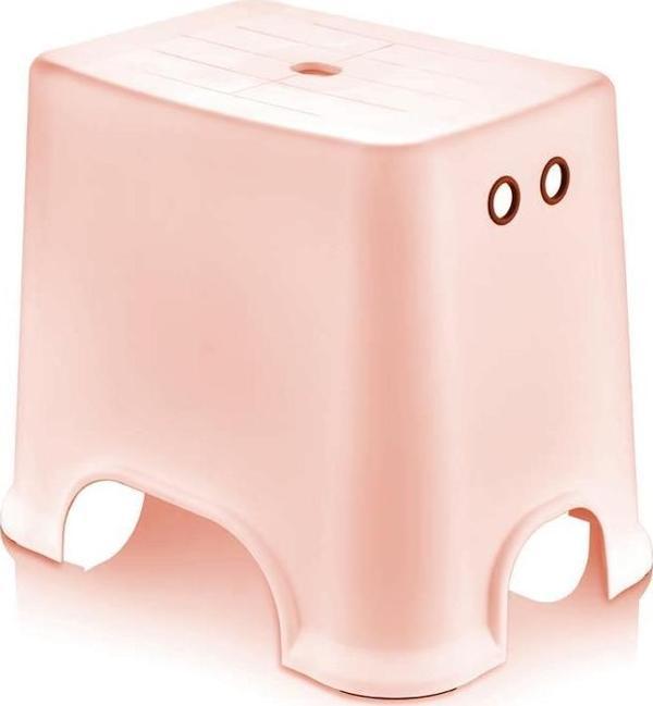 Geseus Banyo Taburesi Çok Amaçlı Tabure Kaymaz Ayakalı Max-140kg Taşıma Kapasitesi-Pembe-5171-84P - Image 1