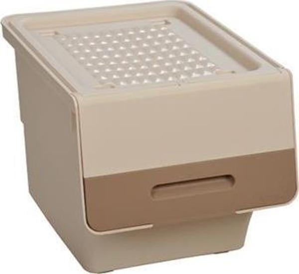 Motek Kahve Tekerlekli Organizer Çok Amaçlı Saklama Kutusu 1X12 Lt - Image 1