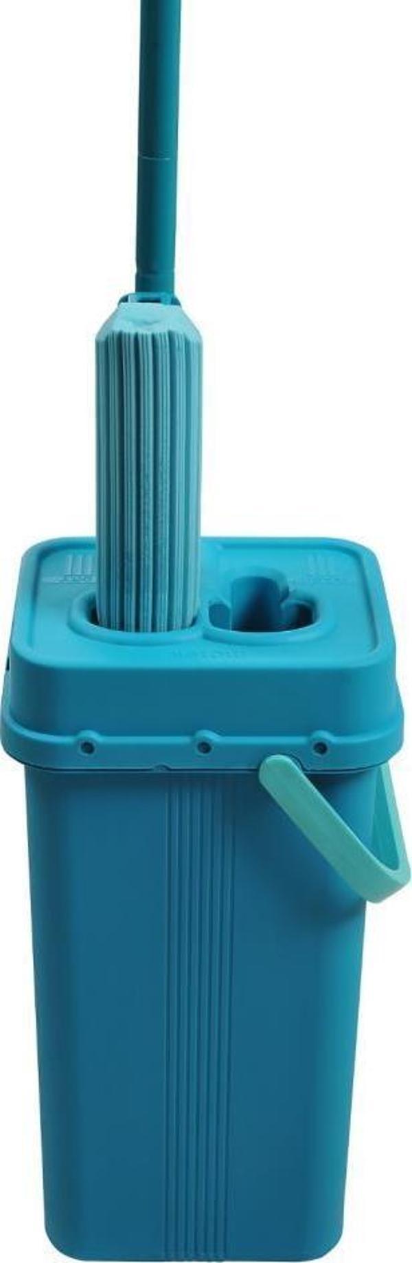 Geseus Motek Soft Mop Mikrofiber Cam,Parke Islak Zemin Temizlik Seti Çift Hazneli Yıka Sık Temizle-MT23 - Image 1