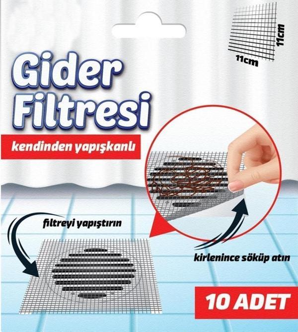 Banyo,Mutfak Gider Filtresi Gider Süzgeci 10 Adet - Image 1