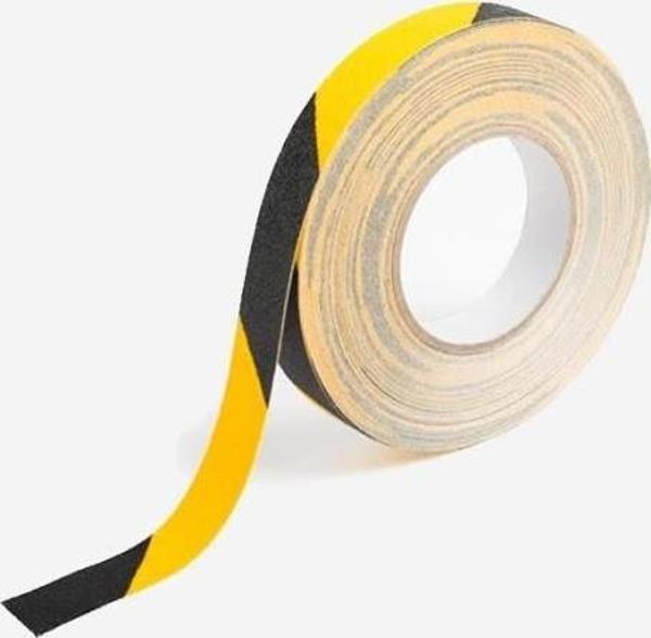 Merdiven Ve Zemin Kaydırmaz Sarı-Siyah Bant 25x25Mt - Image 1