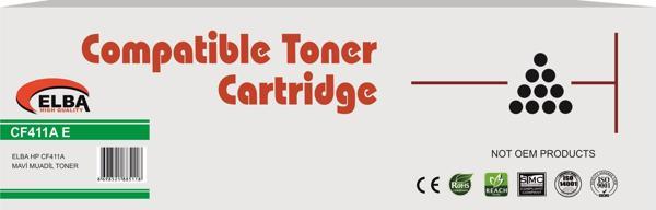 Elba HP CF411A Mavi Muadil Toner - Image 1