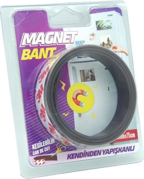 Geseus Boss Yapışkanlı Magnet Mıknatıs Kesilebilir Bant 20mmx75cm - Image 1