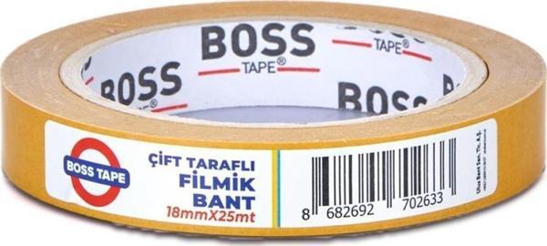 Geseus Boss Çokamaçlı Çift Taraflı Filmik Bant 18mmx25mt - Image 1