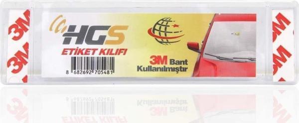 HGS Etiket Kılıfı Etiket Kabı Pvc 3M Yapıştırıcılı 2022 Etiket Uyumlu 1Adet - Image 1