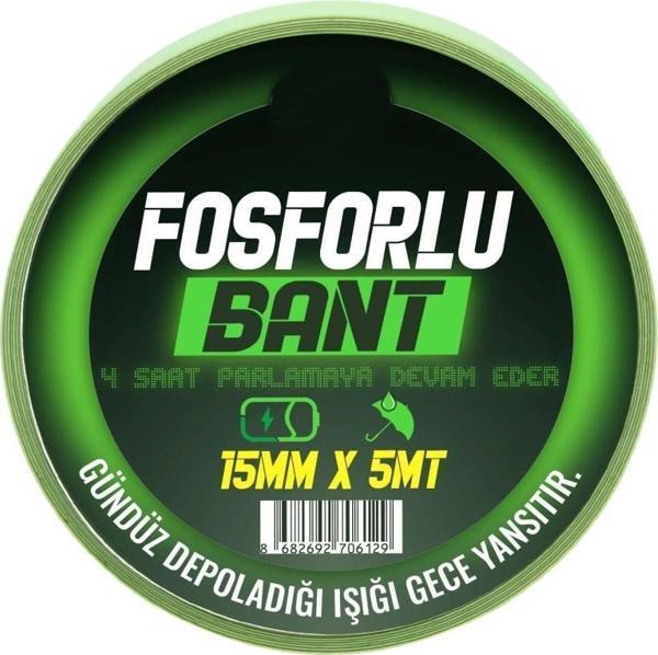 Geseus Kendinden Yapışkanlı Fosforlu Bant Gündüz Depoladığı Işığı Gece Yansıtır15mmX5MT - Image 1