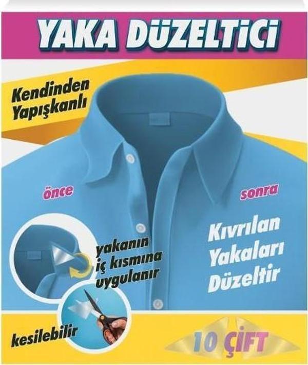 Yaka Düzleştirici Düzeltici Yapışkanlı Balin Kıvrılan Yakaları Düzeltir 20Adet - Image 1