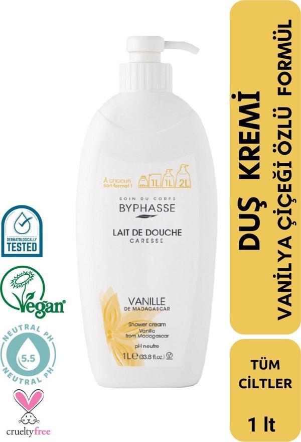 Caresse Vanilya Çiçeği Özlü Duş Kremi 1000ml - Image 1