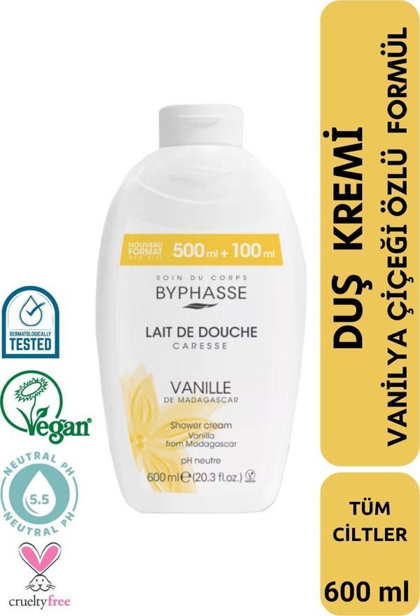 Caresse Vanilya Çiçeği Özlü Kremli Duş Jeli 600ml - Image 1
