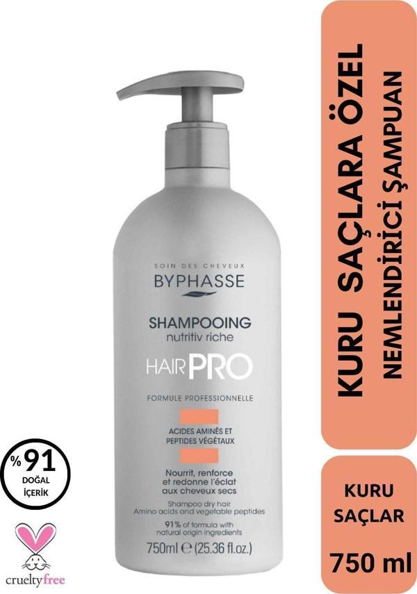 Hair Pro Kuru Saçlara Özel Nemlendirici Şampuan 750ml - Image 1