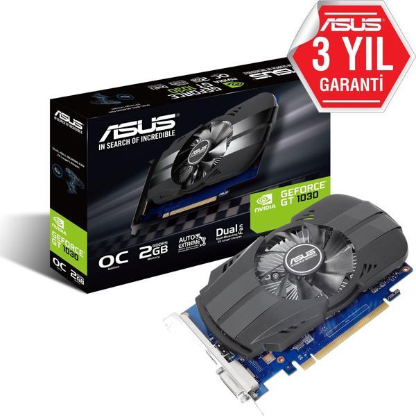 Asus 2Gb PH-GT1030-O2G Gddr5 6008Mhz 64-Bit Dvı-Hdmı (PH-GT1030-O2G) Ekran Kartı - Image 1
