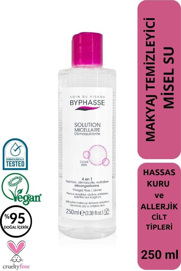 Micellar Yüz ve Makyaj Temizleyici Misel Su Kuru,Hassas ve Allerjiye Meyilli Ciltler 250ml - Image 1