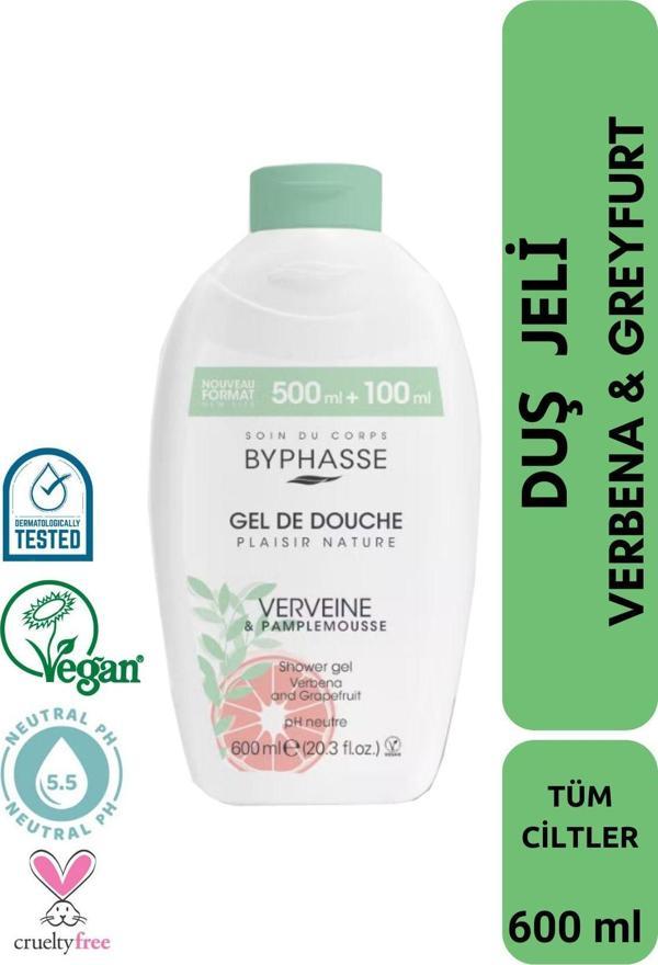 Plaisir Natura Verbena & Greyfurt Duş Jeli 600ml - Image 1