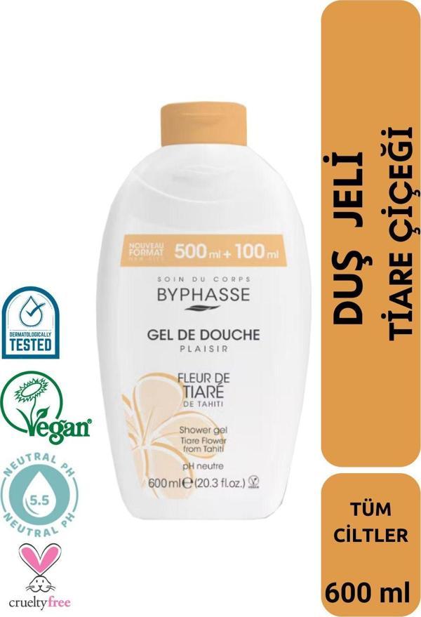 Plaisir Tiare Çiçeği Duş Jeli 600ml - Image 1