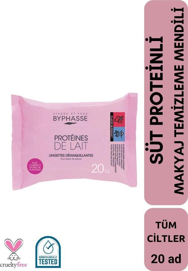 Süt Proteinli Makyaj Temizleme Mendili Tüm Ciltler 20 adet - Image 1