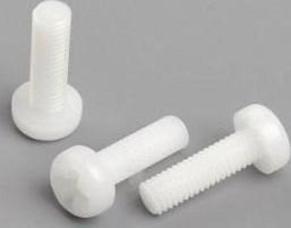 Emay Center 10 Adet Metrik 3 M3x10mm Plastik Vida Beyaz Arduino, Proje Vidası PS-310 - Image 1