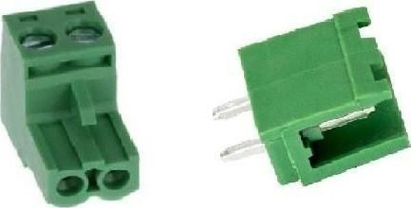 Emay Center 2 Pin 5.08mm Geçmeli Klemens (Dişi+Erkek) Set - Image 1