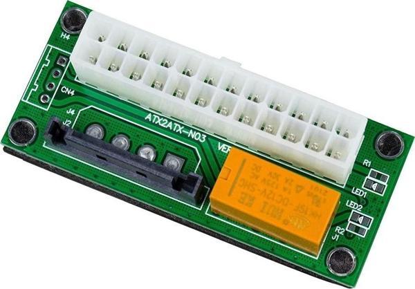 Emay Center Add2PSU ATX - SATA Molex 24 Pin Güç Kaynağı Bağlantı Adaptörü - Image 1