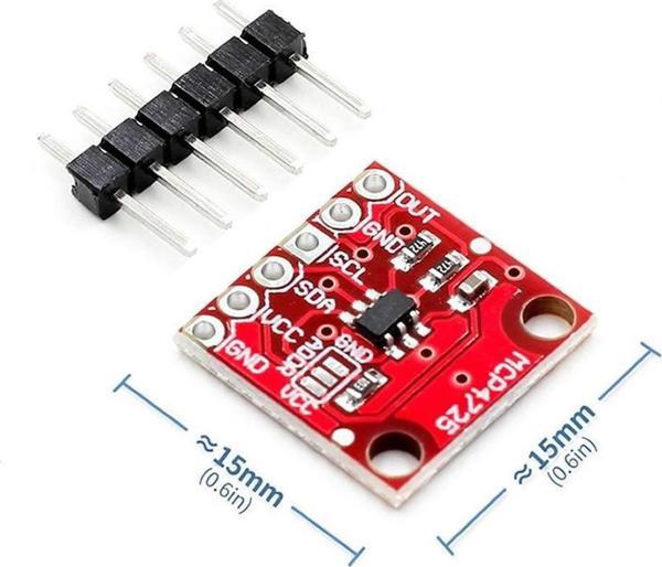 Emay Center MCP4725 I2C Dijital to Analog Çevirici DAC Modülü 12 Bit Çözünürlük Programlanabilir Kuvvetlendirici - Image 1