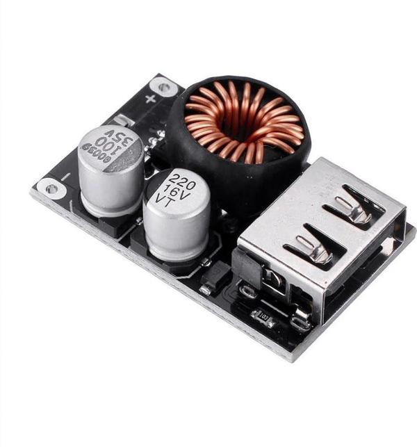 Emay Center QC2.0 QC3.0 DC-DC adım aşağı Buck dönüştürücü 10V-32V için 3.8V-12V USB modülü CKCY U1C - Image 1