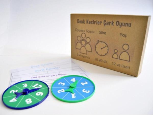 Oyunlarla Fen Denk Kesirler Çark Oyunu - Matematik Işlem Eğlenceli Eğitim Akıl Zeka Mantık Strateji Oyun - Image 1