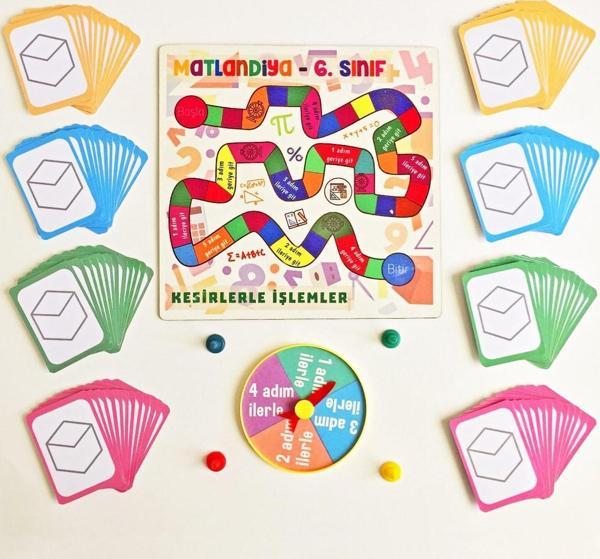Oyunlarla Fen Matlandiya - 6. Sınıf Kutu Oyunu - Matematik İşlem Eğitici Eğlenceli Beceri Oyunu - Image 1